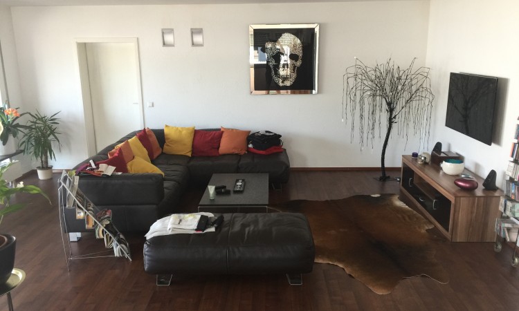 Wohnzimmer nicht gestrichen und nicht tapeziert alt